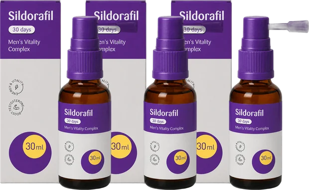 Sildorafil tre flasker, 90-dagers forsyning